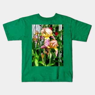 Irises By Picket Fence Kids T-Shirt